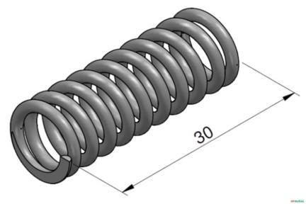 Mola do Assento das Esferas do Destrave Hidraulico - Hidrover CH60 Imagem Mola do Assento das Esferas do Destrave Hidraulico - Hidrover CH60