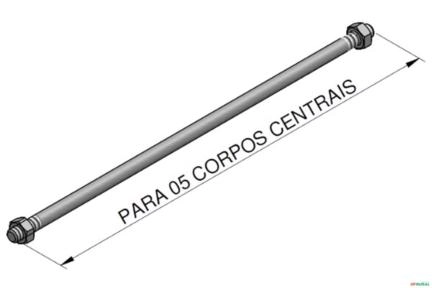 Tirante Para 05 Corpos Centrais - Hidrover CH60 Imagem Tirante Para 05 Corpos Centrais - Hidrover CH60
