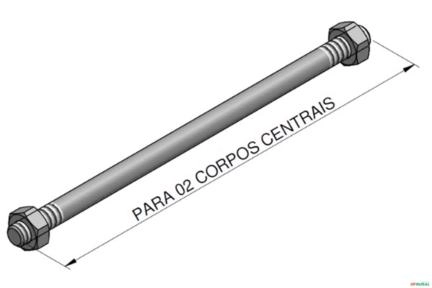 Tirante Para 02 Corpos Centrais - Hidrover CH100 Imagem Tirante Para 02 Corpos Centrais - Hidrover CH100