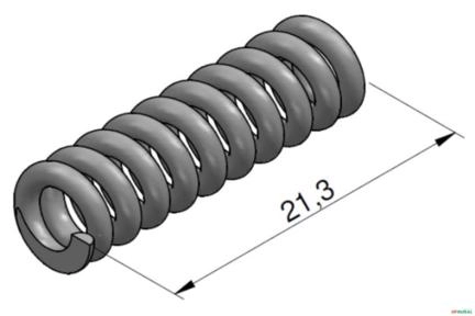 Mola da Agulha Piloto da Valvula de Alivio Primaria - Ermeto VDSP24 - Parker VDP11 / VDP12 / VDSP22 / VS32 Imagem Mola da Agulha Piloto da Valvula de Alivio Primaria - Ermeto VDSP24 - Parker VDP11 / VDP12 / VDSP22 / VS32