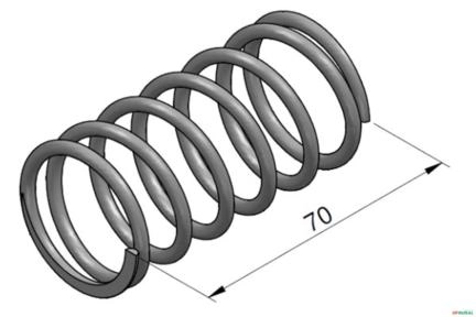 Mola de Centragem da Haste da Inclinação (S/ Detente) - Ermeto VDSP24 / Parker VSP14 Imagem Mola de Centragem da Haste da Inclinação (S/ Detente) - Ermeto VDSP24 / Parker VSP14