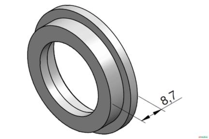 Arruela de Encosto do Anel (Elevação) - Ermeto VDSP24 Imagem Arruela de Encosto do Anel (Elevação) - Ermeto VDSP24