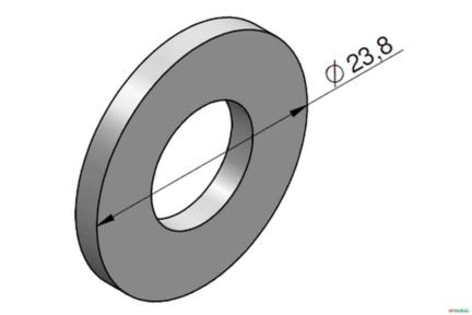 Arruela do Assento de Mola (Elevação) - Ermeto VDSP24 Imagem Arruela do Assento de Mola (Elevação) - Ermeto VDSP24