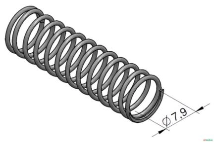 Imagem Mola da Valvula de Retenção do Bloco (55C) - Ermeto VDSP24 Imagem Mola da Valvula de Retenção do Bloco (55C) - Ermeto VDSP24