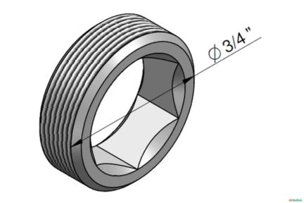 Contra Porca da Valvula de Alivio Secundaria - Ermeto VDSP24 Imagem Contra Porca da Valvula de Alivio Secundaria - Ermeto VDSP24