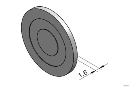 Arruela da Tampa da Valvula de Alivio - Bosch SB2 Imagem Arruela da Tampa da Valvula de Alivio - Bosch SB2