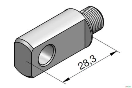 Puxador (Fixo) - Bosch New Holland 8040 / 8055 - 18mm Imagem Puxador (Fixo) - Bosch New Holland 8040 / 8055 - 18mm
