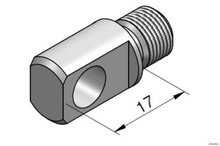 Puxador (Fixo) - Case Estabilizador 580H Imagem Puxador (Fixo) - Case Estabilizador 580H