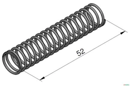 Mola da Valvula Regeneradora - Traseiro 580H Imagem Mola da Valvula Regeneradora - Traseiro 580H