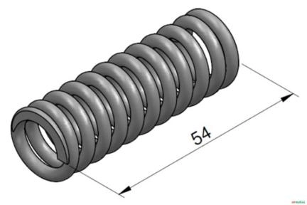 Mola da Valvula de Refluxo - Traseiro 580H Imagem Mola da Valvula de Refluxo - Traseiro 580H
