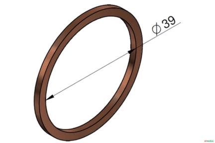 Arruela de Vedação da Tampa do Embolo Regulador da Pressão - Alisson (W20A) Imagem Arruela de Vedação da Tampa do Embolo Regulador da Pressão - Alisson (W20A)