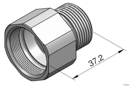 Corpo da Valv. de Alivio Secundaria E Anti-Cavitação - Fiat DA100 (AD7B - 24mm) Imagem Corpo da Valv. de Alivio Secundaria E Anti-Cavitação - Fiat DA100 (AD7B - 24mm)