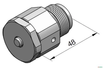 Valvula de Alivio Secundaria Direta - Fiat DA100 (AD7B - 24mm) Imagem Valvula de Alivio Secundaria Direta - Fiat DA100 (AD7B - 24mm)