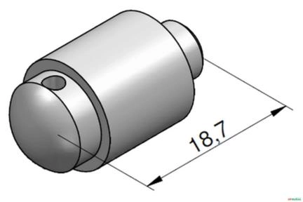 Pino do Travamento - Fiat DA100 (AD7B - 24mm) Imagem Pino do Travamento - Fiat DA100 (AD7B - 24mm)