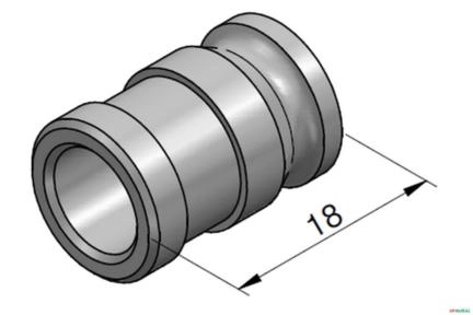 Pistão da Valvula de Retenção de Carga - Rexroth SM10 Imagem Pistão da Valvula de Retenção de Carga - Rexroth SM10