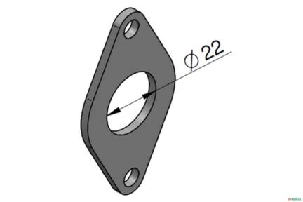Chapa de Encosto do Anel Traseira - Rexroth SM15 Imagem Chapa de Encosto do Anel Traseira - Rexroth SM15