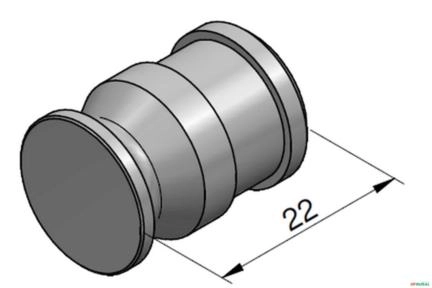 Pistão da Valvula de Retenção de Carga (Plana) - Rexroth SM15 Imagem Pistão da Valvula de Retenção de Carga (Plana) - Rexroth SM15