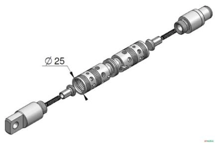 Kit da Haste do Acessorio - Rexroth M1-16 (FR12) Imagem Kit da Haste do Acessorio - Rexroth M1-16 (FR12)