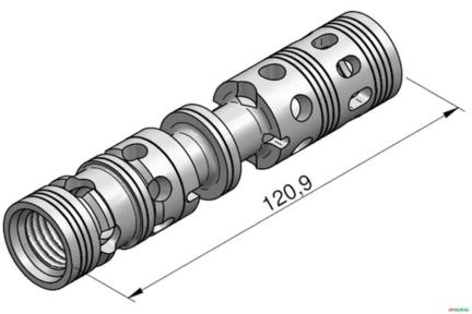 Centro da Haste da Elevação - Rexroth M1-16 (FR12) Imagem Centro da Haste da Elevação - Rexroth M1-16 (FR12)