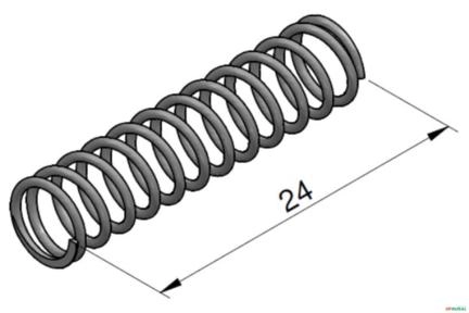 Mola da Valvula de Retenção de Carga - Rexroth M1-16 (FR12) Imagem Mola da Valvula de Retenção de Carga - Rexroth M1-16 (FR12)