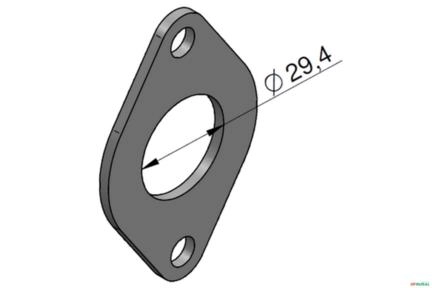 Chapa de Encosto Anel - Rexroth M1-16 (FR12) Imagem Chapa de Encosto Anel - Rexroth M1-16 (FR12)