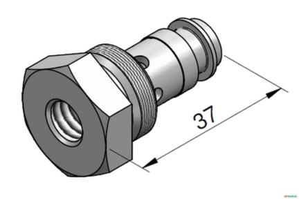 Corpo da Agulha Piloto da Valvula de Alivio (5060 N / P / B) - Husco 5000 Imagem Corpo da Agulha Piloto da Valvula de Alivio (5060 N / P / B) - Husco 5000