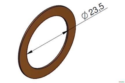 Arruela de Vedação da Valvula de Alivio Primaria - Commercial A20 Imagem Arruela de Vedação da Valvula de Alivio Primaria - Commercial A20