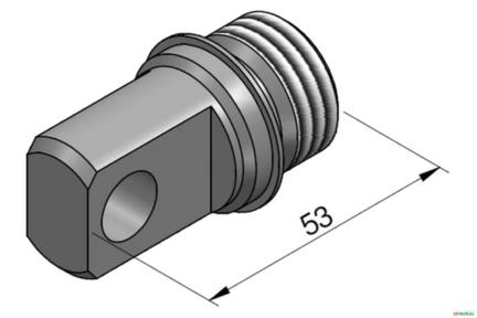 Puxador Macho - Commercial D50 Imagem Puxador Macho - Commercial D50