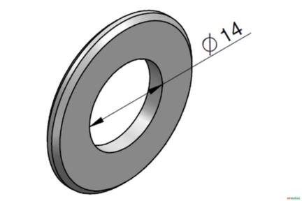 Arruela de Encosto das Esferas - Commercial D50 Imagem Arruela de Encosto das Esferas - Commercial D50