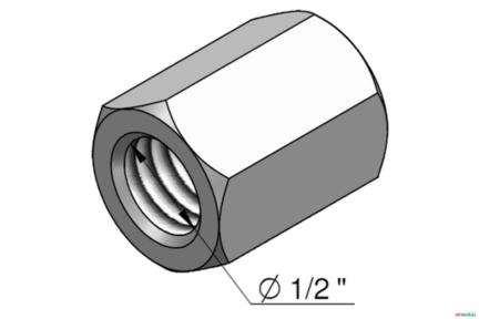 Tampa do Paraf. de Reg. da Valvula de Alivio Primaria - Hydreco V37 / V38 / V46 Imagem Tampa do Paraf. de Reg. da Valvula de Alivio Primaria - Hydreco V37 / V38 / V46