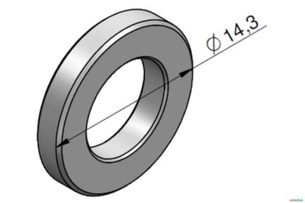 Arruela de Encosto do Parafuso do Detente Magnetico - Hydreco V46 Imagem Arruela de Encosto do Parafuso do Detente Magnetico - Hydreco V46