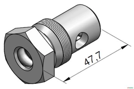 Corpo da Regulagem da Valvula de Alivio Primaria - Hydreco V46 Imagem Corpo da Regulagem da Valvula de Alivio Primaria - Hydreco V46