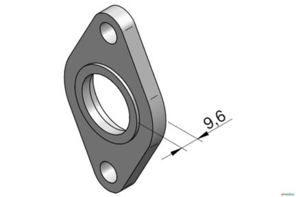 Chapa de Retenção do Anel Dianteira (Reforçada) - Hydreco V46 Imagem Chapa de Retenção do Anel Dianteira (Reforçada) - Hydreco V46
