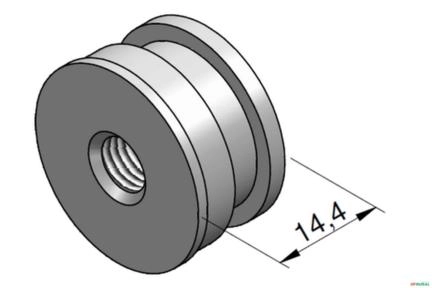 Tampa da Valvula de Retenção de Carga - Vickers CM3 Imagem Tampa da Valvula de Retenção de Carga - Vickers CM3