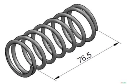 Mola de Centragem (Sem Detente / Det. Mec.) - Hydraquip MVT-025 / MVP-20 / V33 Imagem Mola de Centragem (Sem Detente / Det. Mec.) - Hydraquip MVT-025 / MVP-20 / V33