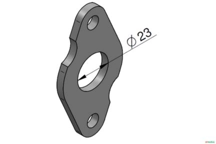 Chapa de Retenção do Anel Traseira (Sem Detente) - Hydraquip MVT-025 Imagem Chapa de Retenção do Anel Traseira (Sem Detente) - Hydraquip MVT-025