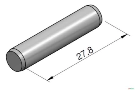 Pino de Fixação do Conjunto de Acionamento - Marrucci (HBM) CMM60 / CSM61 Imagem Pino de Fixação do Conjunto de Acionamento - Marrucci (HBM) CMM60 / CSM61