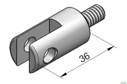 Puxador da Haste Femea (EF) - Marrucci (HBM) CSM100 Imagem Puxador da Haste Femea (EF) - Marrucci (HBM) CSM100
