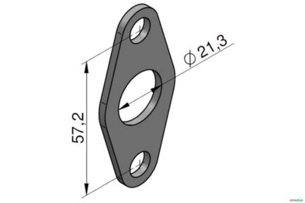 Chapa de Retenção do Raspador - Parker VDP11 / VDP12 Imagem Chapa de Retenção do Raspador - Parker VDP11 / VDP12