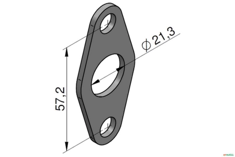 Chapa de Retenção do Raspador - Parker VDP11 / VDP12 Imagem Chapa de Retenção do Raspador - Parker VDP11 / VDP12