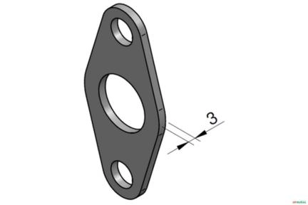 Imagem Chapa de Retenção do Raspador - Parker VDP11 / VDP12 Imagem Chapa de Retenção do Raspador - Parker VDP11 / VDP12