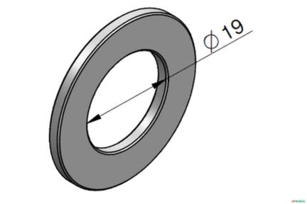 Arruela de Encosto do Anel (Traseira) - Parker VDP11 / VDP12 / VDSP22 / VS32 Imagem Arruela de Encosto do Anel (Traseira) - Parker VDP11 / VDP12 / VDSP22 / VS32