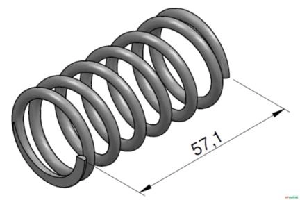 Mola de Centragem da Elevação (Det. Mecanico) - Parker VDSP22 / VS32 Imagem Mola de Centragem da Elevação (Det. Mecanico) - Parker VDSP22 / VS32