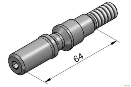 Pino do Travamento Simples - Parker VDSP22 / VS32 Imagem Pino do Travamento Simples - Parker VDSP22 / VS32