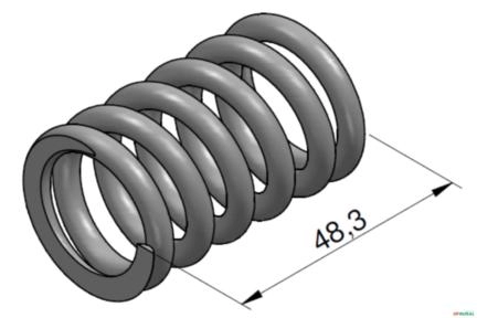 Mola do Detente Mecanico - Parker VDSP22 / VS32 Imagem Mola do Detente Mecanico - Parker VDSP22 / VS32