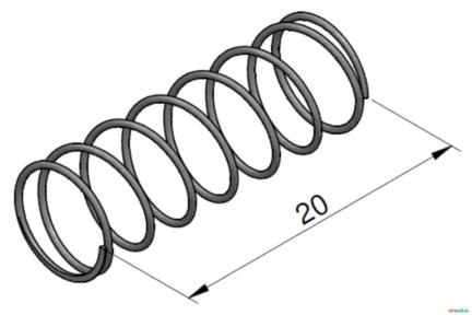 Mola da Valvula de Anti-Cavitação - Parker VS32 Imagem Mola da Valvula de Anti-Cavitação - Parker VS32