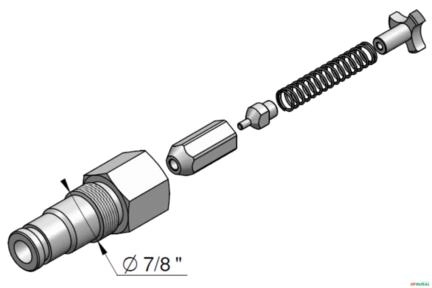 Cartucho Valvula de Retenção Pilotada - Parker VS32 Imagem Cartucho Valvula de Retenção Pilotada - Parker VS32