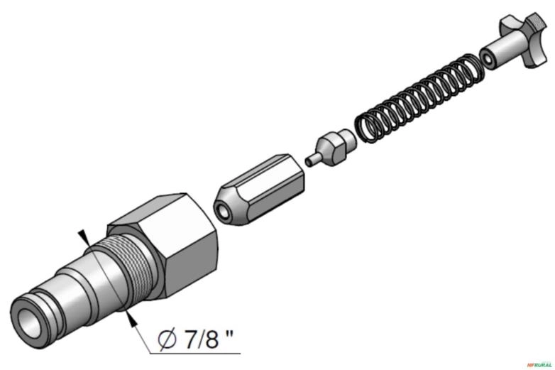 Cartucho Valvula de Retenção Pilotada - Parker VS32 Imagem Cartucho Valvula de Retenção Pilotada - Parker VS32