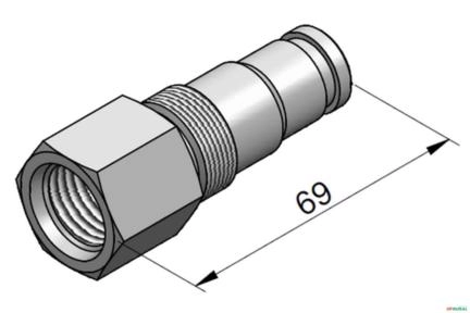 Corpo da Valvula de Retenção Pilotada - Parker VS32 Imagem Corpo da Valvula de Retenção Pilotada - Parker VS32