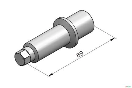 Pino do Travamento da Inclinação (Simples) Rosca Fina - Rexroth M1-16 (FR12) Imagem Pino do Travamento da Inclinação (Simples) Rosca Fina - Rexroth M1-16 (FR12)